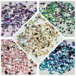 Large Iridescent Rhinestone Flat Back Gems Jewels Beads Jewellery Making Art