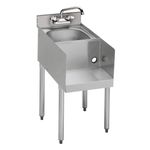 Krowne 1818BD 1800 Series 18" Blender Station & Dump Sink w/ Four Legs