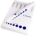 Disposable Pen Torch Light with Pupil Gauge, Pack of 6