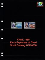 $4.80 Scott Value - 1969 CHAD Early Explorers Ubangi-Shari Region CV MNH NH UMM