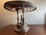 Antique Reed & Barton Figural Greyhound Tazza Centerpiece Silver Plate 10¼"