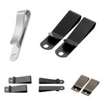 Premium Belt Clip Hook Iron Black Sheath Manganese Steel Buckle (2pcs)