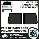T5-T6.1 Transporter Pair Of Rear Barn Door Privacy Windows 2003-Current