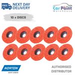 10 x Norton Blaze Rapid Strip Disc 115mm x 22mm Weld Paint Rust Removal 4.5"
