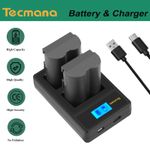2X Battery 2.6Ah+Charger For Canon BP-511A BP-511 EOS 30D 40D 50D 300D 20Da 10D