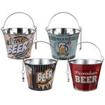 Ice Beer Bucket With Bottle Opener Metal Drinks Wine Beer Champagne Cooler Bar