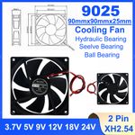 90mm Brushless Silent Cooling Fan Cooler 5V 12V 18V 24V DC 2Pin For PC Computer