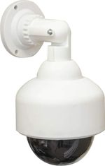 Dummy CCTV Security Camera Flashing LED Battery Power Fake Outdoor Surveillance
