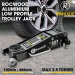Low Profile Trolley Jack RocwooD 2.5 Ton Aluminium Steel Garage Vehicle Car 
