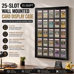25 Slots Graded Card Display Frame 35-360PT Acrylic Wall Mount Card Display Case