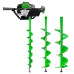52cc Petrol Earth Auger Fence Post Hole Borer with Three Drill Bits POLLOR
