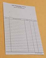 Rockford Files - Original TV Prop - Rockford Agency Invoice - James Garner