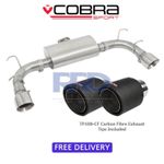Mazda MX5 MK3 Exhaust Cobra Sport MZ05 Race Rear Silencer & TP108-CF Tips 06-15
