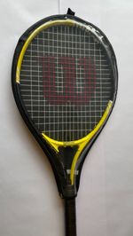 Wilson Pro 25  11" Yellow/Black Tennis Racket Incl Carry Case Good condition
