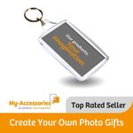 Blank Acrylic Photo Keyring 70 x 45mm L4 Insert Size - Personalise Gifts & Promo