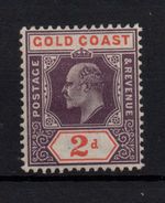 Gold Coast KEVII 1902 2d dull  purple & orange red SG40 mint (MH) WS30777