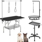 Large Pet Foldable Grooming Table  Height Adjustable Dog/Cat Beauty Salon Table