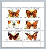 Easdale Island Scotland Butterflies MNH M/S Sheet  #W1716