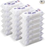 Ultra Sensitive Baby Wipes,Unscented,18 Pack of 60, Baby Care Product,Clean Baby