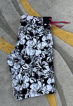 Ocean Pacific Women's Board Shorts Vintage. Colour Black and White Floral Effect
