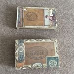 Pair Of Vintage Wooden Cigar Boxes - Marcella & El Potosi (empty)