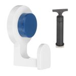 Vacuum Suction Hooks with Air Pump for Office Home, Blue
