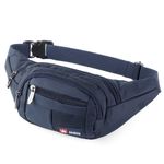 Running Waist Bag for Men & Women – Outdoor Sport Hiking Waistpack – Dark Blue