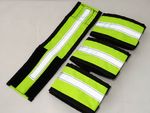 Hi viz horse boots - Reflective leg straps / bands / wraps  - flo yellow or pink