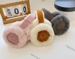 NEWWomen's Sheepskin Embroidery Earmuff chestnut