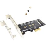 1 x PCI-E 1X to M.2 NGFF Adapter Card PCIE 3.0 X1 to NVME SSD M2 For Samsung