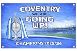 Coventry City Flag Sky Blues CCFC Flag 5ft by 3ft - Coventry City Football Flag