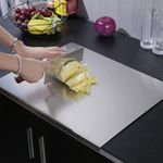 X Large Stainless Steel Worktop Counter Protector Saver Meat Chopping Board UK