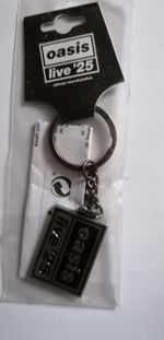 Oasis Official Merch Keyring Official Live '25 25 Key Ring Branded Tour Logo