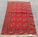 Vintage Hand Made Traditional Rug Oriental Wool Multicolor Carpet 162x102 cm