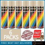 6 x MOTIP SPRAY PUTTY 400ML BEIGE GREY FILLER REPAIR FAST DRY FOR IMPERFECTIONS