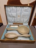 Vintage Silver Plated Vanity Set with Hair Brush Handheld Mirror & Tray Epns 