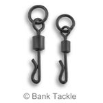 Quick Change Flexi Ring Swivels Size 8 and 11 Carp Fishing Tackle Black Rig Link