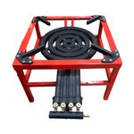 20.8KW RED 4 KEY HEAVY DUTY CAST IRON LPG GAS BOILING RING BURNER CATERING