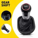 1PCS  Gear Knob and Gaiter Golf Ball 2003-2015 5 Speed For VW Caddy High Quality