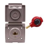Bullfinch External Gas Point with Lock On Hose Fitting, Grey