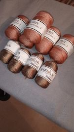 5x500 grams  of Inci No: 3  Macrame Yarn + 4x400 grams of Anatolya Macrame Nos.3