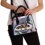 Doberman Miniature Pinscher Puppy Dog Ladies Satchel Purse Crossbody Free Ship 