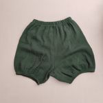 green Baby Bloomer Shorts Summer 0-3m  unisex summer clothes