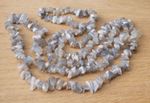 Grey Moonstone Gemstone Chip Beads, 4mm - 9mm Approx, Long Strand Approx 34"