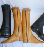 Poulsen Skone & Co - Vintage Wood Trees / Riding Boots - Size 10.5