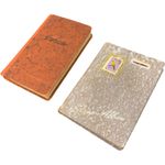 Vintage 2 Lot Briefmarken and Stamp Albums with Assorted Stamps Collection