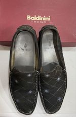 mens columbia loafers black suede 42