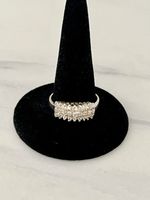 CZ Three Tier Cluster 925 SS Ring
