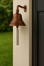 Last Order Bell Copper Wall Mounted School Nautical Door Bar Pub Outdoor Bell 4"