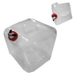 Collapsible Water Carrier Container 20L Handle & Tap Food Safe Camping Caravan